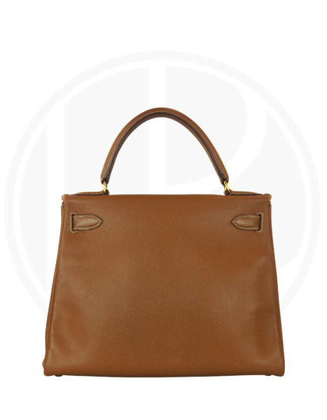 Hermes Ebene Courchevel Kelly Retourne 28cm Bag – Luxify Marketplace