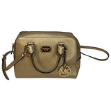 Michael Kors gold leather handbag