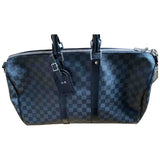 Louis Vuitton keepall black cloth bag