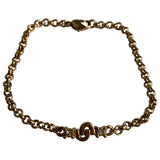 Christian Dior gold metal bracelets