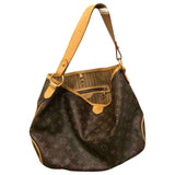 Louis Vuitton delightful brown cloth handbag