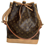 Louis Vuitton noé brown cloth handbag