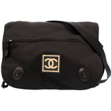 Chanel black cloth handbag