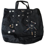 Prada black cloth handbag