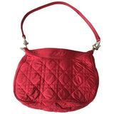 Dior red cloth handbag