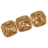 Chanel cc gold metal pins & brooches