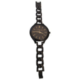 Michael Kors black steel watch