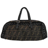 Fendi brown cloth handbag