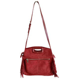 Maje sac m red suede handbag