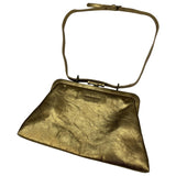 Burberry gold leather handbag