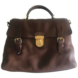 Prada brown leather handbag