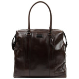 Burberry brown leather travel bag