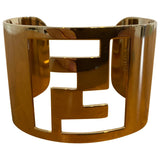 Fendi gold metal bracelets