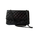 Chanel 2.55 black leather handbag