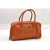 Prada brown leather handbag