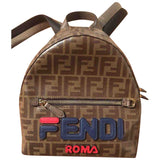 Fendi brown leather backpacks