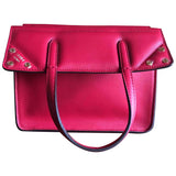 Fendi flip red leather handbag