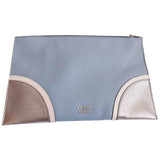 Prada blue leather clutch bag