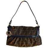 Fendi chef  brown cloth handbag