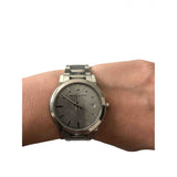 Burberry silver steel watch