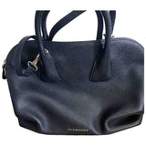 Burberry the banner  black leather handbag