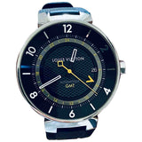 Louis Vuitton tambour black steel watch