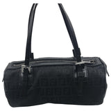 Fendi baguette black cloth handbag