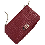 Fendi red leather handbag