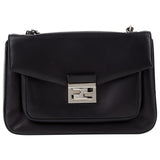 Fendi bebaguette black leather handbag