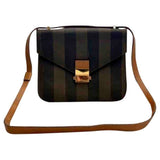 Fendi brown cloth handbag