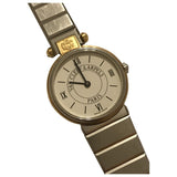 Van Cleef & Arpels silver gold and steel watch