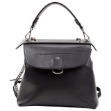 Fendi black leather handbag