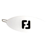 Fendi white plastic hair accessories