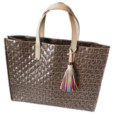 Fendi brown cloth handbag