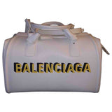 Balenciaga white leather bag