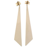 Elisabetta Franchi white plastic earrings