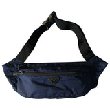 Prada blue polyester bag