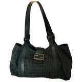 Fendi black cloth handbag