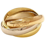 Cartier trinity gold yellow gold rings