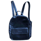 Fendi black leather backpacks