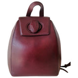 Cartier burgundy leather backpacks