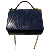 Givenchy pandora box navy python handbag