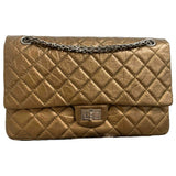 Chanel 2.55 metallic leather handbag