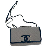 Chanel beige leather handbag