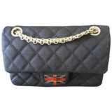 Chanel 2.55 blue cloth handbag