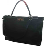 Fendi peekaboo black leather handbag