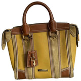 Burberry camel leather handbag