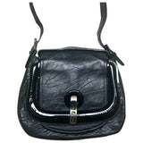 Fendi black leather handbag