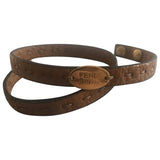 Fendi camel leather bracelets