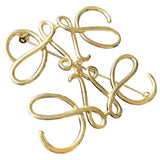 Loewe gold steel pins & brooches